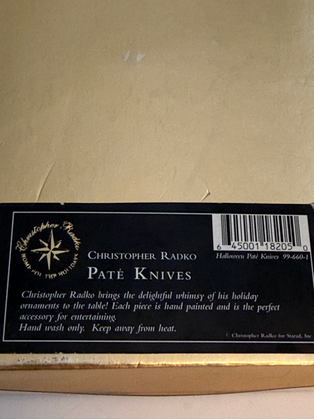 Christmas Radko Halloween Pate Knives - Picture 6 of 7